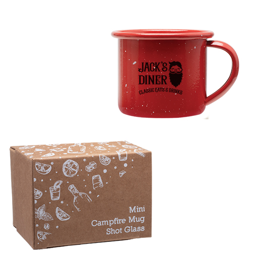 Red color option for Mini Campfire Mug Shot Glass