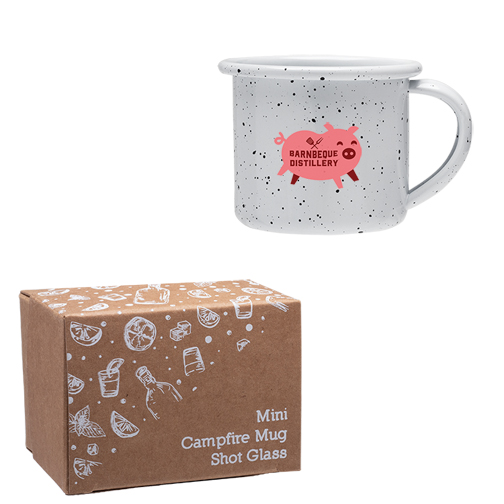 White color option for Mini Campfire Mug Shot Glass