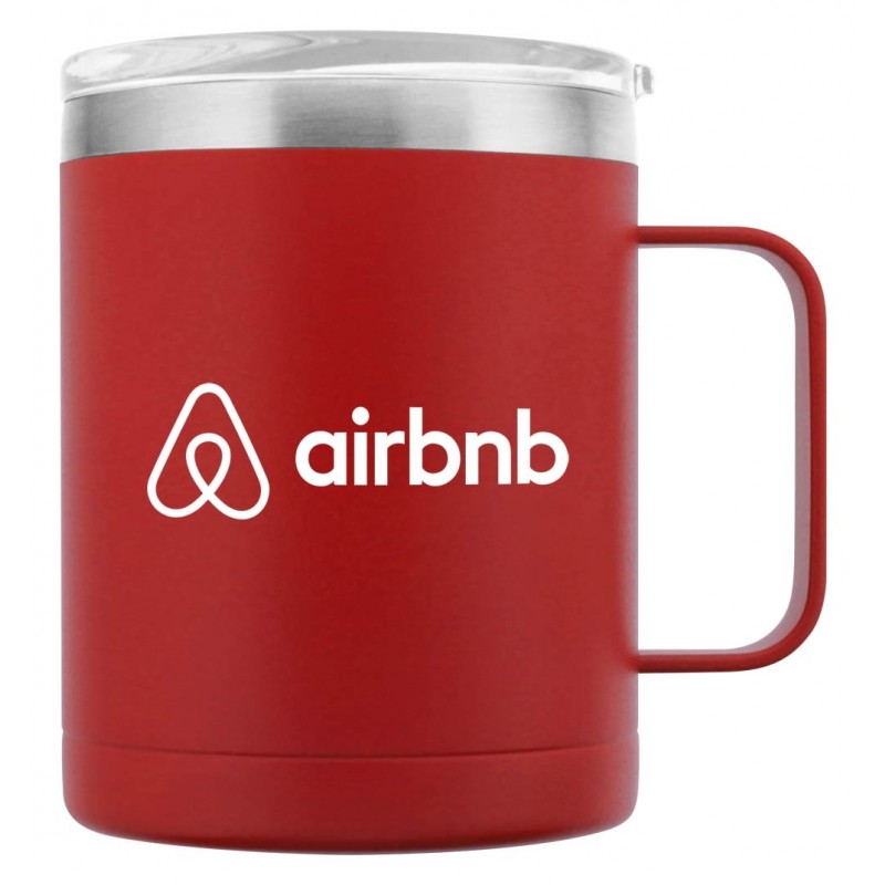 Red color option for 16 Oz. Powder Coated Campfire Mug Copper Lining