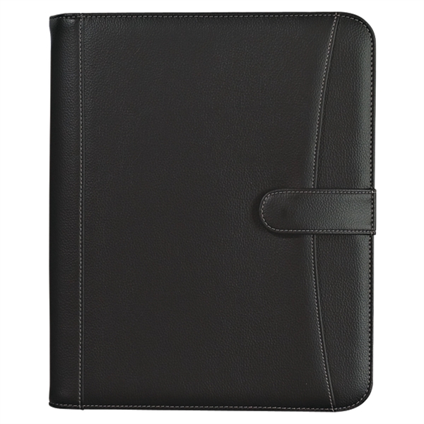 Black color option for Pebble Grain Zippered Portfolio With Calculator