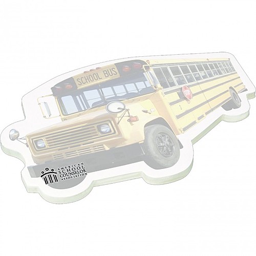 Photo of 4" X 6" Die Cut Adhesive Notepad   Bus