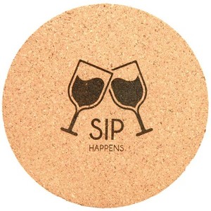 Photo of 4" Round Cork Coaster