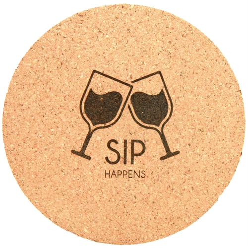 Main photo of 4" Round Cork Coaster