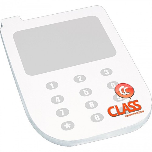 Photo of 4" X 6" Die Cut Adhesive Notepad   Cell Phone