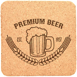 Photo of 4" X 4" Square Cork Coaster