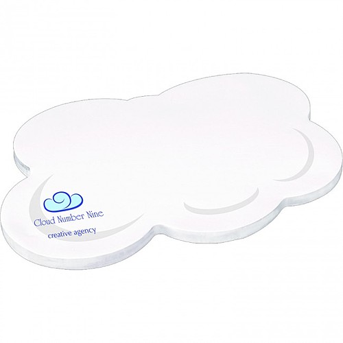 Photo of 4" X 6" Die Cut Adhesive Notepad   Cloud