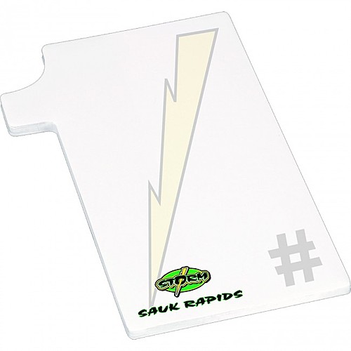 Photo of 4" X 6" Die Cut Adhesive Notepad   Number One