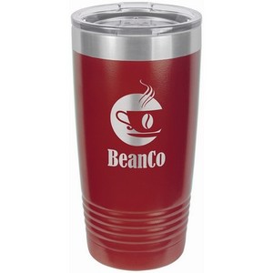 Photo of 20 Oz. Maroon Vacuum Insulated Tumbler