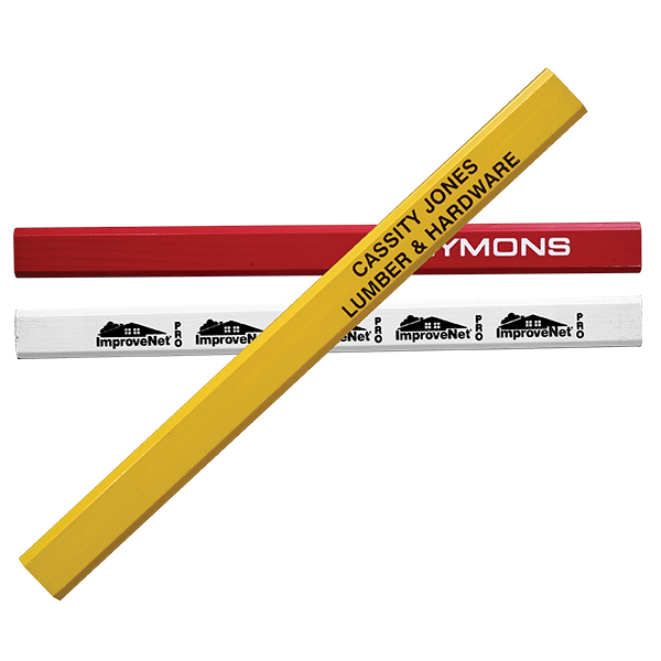 White color option for Hard Lead Enamel Finish Carpenter Pencil