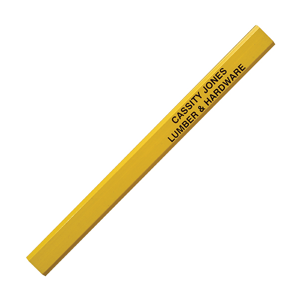 Yellow color option for Hard Lead Enamel Finish Carpenter Pencil