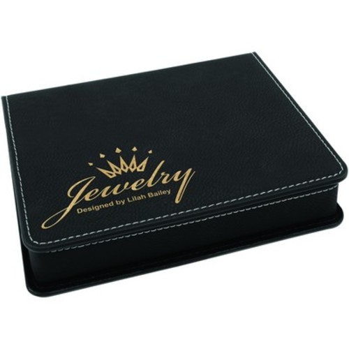 Photo of Black/Gold Leatherette 4 Pc Wine Tool Set