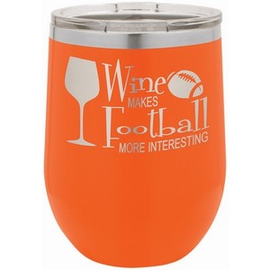 Photo of 12 Oz. Orange Polar Camel Vacuum Insulated Stemless Wine Tumbler W/Lid