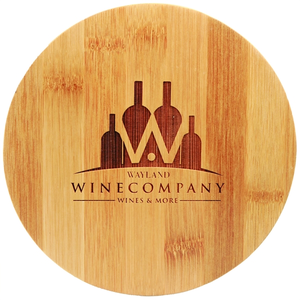 Photo of 6.25" Round Bamboo Wine Tool Set