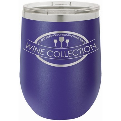 Photo of 12 Oz. Purple Polar Camel Vacuum Insulated Stemless Wine Tumbler W/Lid