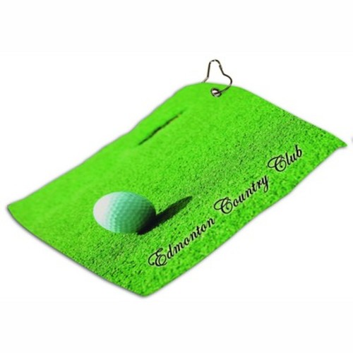 Photo of Small White Full Color Golf Towel