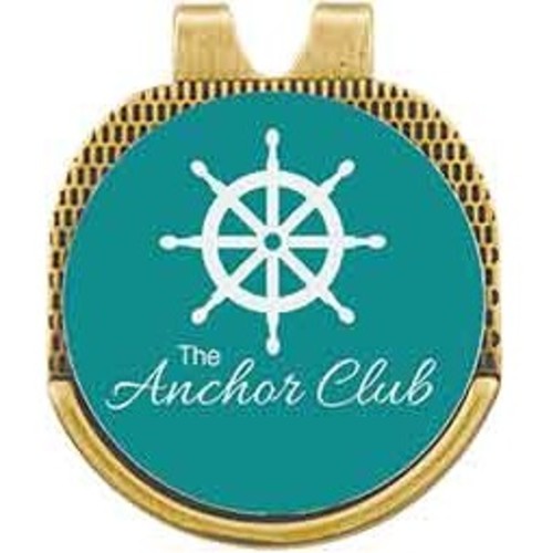 Photo of Antique Gold Hat Clip W/Ball Marker