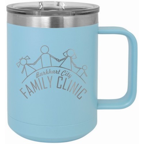 Photo of 15 Oz. Light Blue Polar Camel Vacuum Insulated Mug With Slider Lid