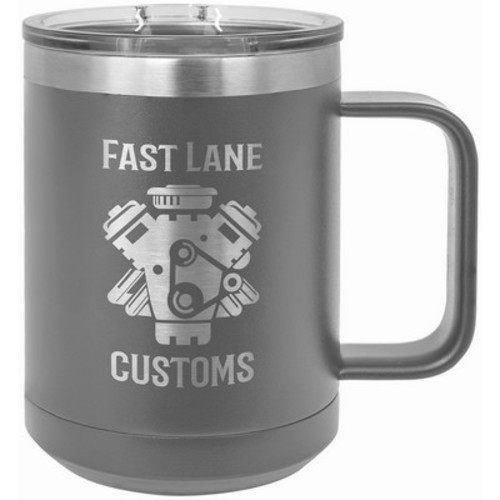 Photo of 15 Oz. Dark Gray Polar Camel Vacuum Insulated Mug With Slider Lid