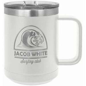 Photo of 15 Oz. White Polar Camel Vacuum Insulated Mug With Slider Lid