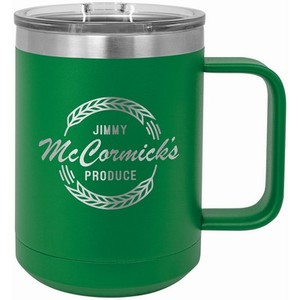Photo of 15 Oz. Green Polar Camel Insulated Mug With Slider Lid