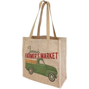Photo of 15 3/4" X 15 1/2" Burlap Gift Bag With 6 1/2" Gusset