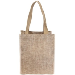 Photo of 10" X 12" Burlap Gift Bag With 5" Gusset