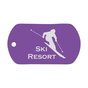 Photo of Purple Aluminum Dog Tag