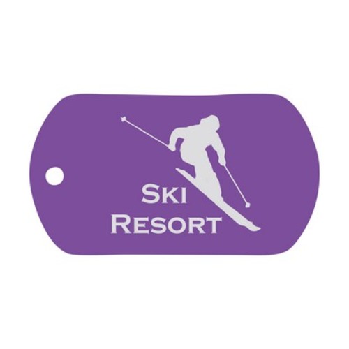 Photo of Purple Aluminum Dog Tag