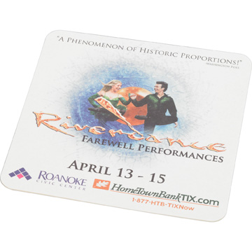 White color option for Square Paperboard Coaster