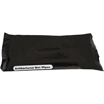 Black color option for Wet Wipes In Resealable Pouch