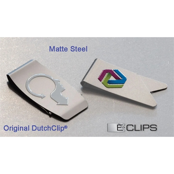 Stainless Steel color option for Original Dutch Clip® With Full Color Printing