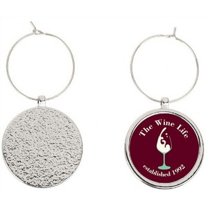 Photo of Wine Glass Charm W/1" Full Color Insert