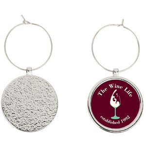 Photo of Wine Glass Charm W/1" Full Color Insert