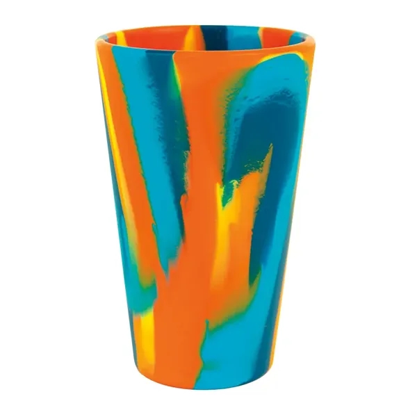 Classic Blue color option for Silipint™ Straight Up Pint Glass   16 Oz.