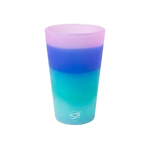 Mermaid color option for Silipint™ Straight Up Pint Glass   16 Oz.