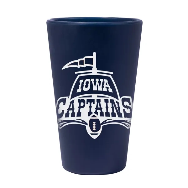 Navy color option for Silipint™ Straight Up Pint Glass   16 Oz.