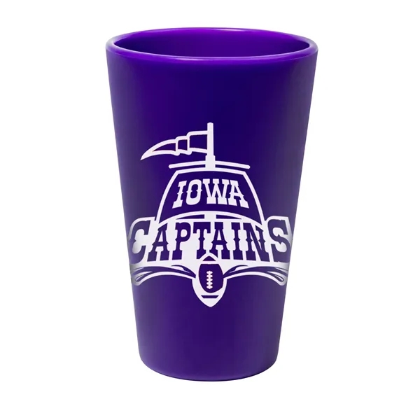 Purple color option for Silipint™ Straight Up Pint Glass   16 Oz.