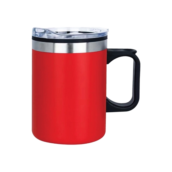 Red color option for Laurie 14 Oz. Double Walled Stainless Steel Camper Mug