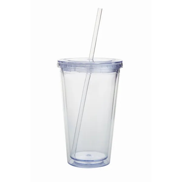Clear color option for Double Wall Acrylic Tumbler   18 Oz.