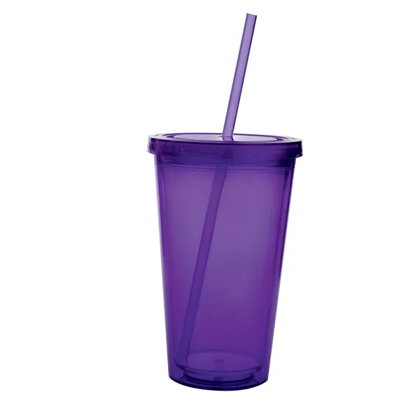 Purple color option for Double Wall Acrylic Tumbler   18 Oz.