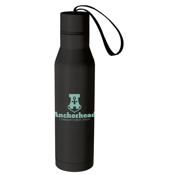 Black color option for Vacuum Insulated Bottle With Carry Loop   18 Oz.