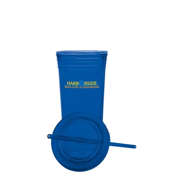 Blue color option for Double Wall Acrylic Tumbler   24 Oz.
