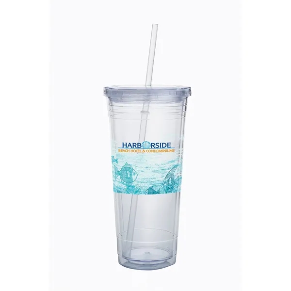 Clear color option for Double Wall Acrylic Tumbler   24 Oz.