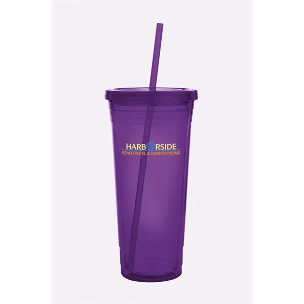 Purple color option for Double Wall Acrylic Tumbler   24 Oz.