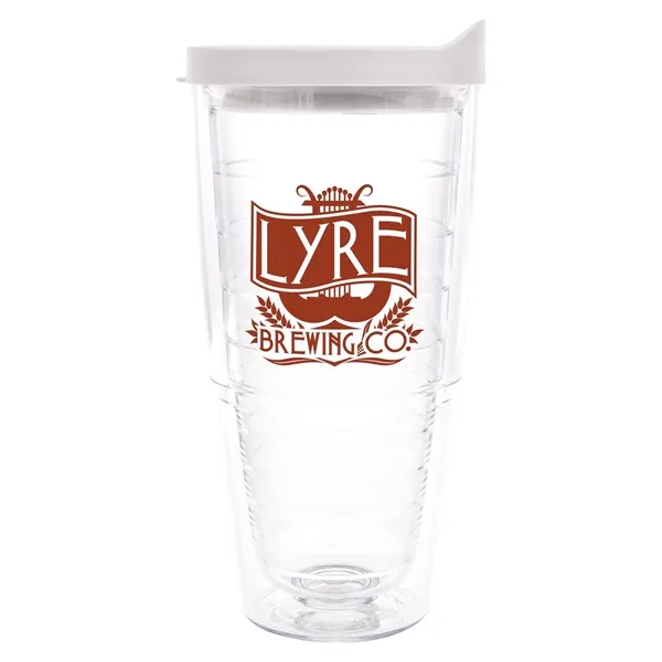 Clear Tumbler/ Frosted Lid color option for Tervis® Classic Tumbler   24 Oz.