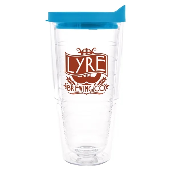 Clear Tumbler/ Turquoise Lid color option for Tervis® Classic Tumbler   24 Oz.
