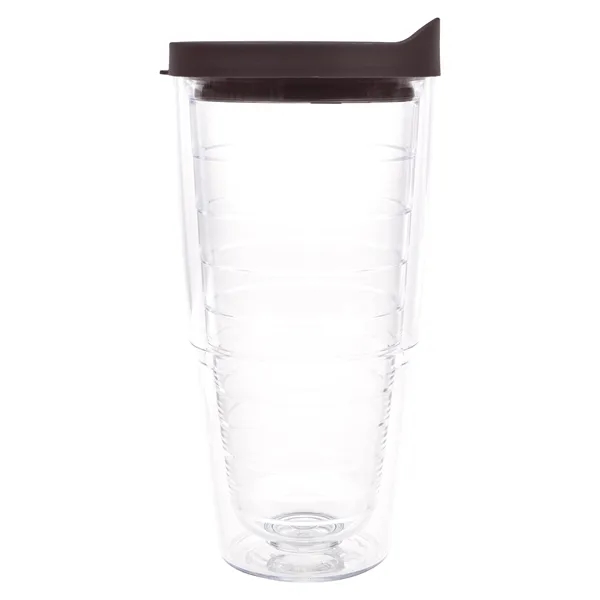 Clear Tumbler/Black Lid color option for Tervis® Classic Tumbler   24 Oz.