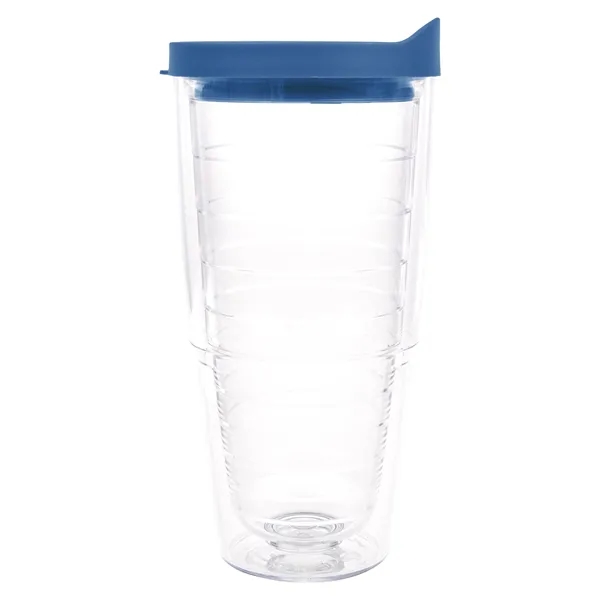 Clear Tumbler/Blue Lid color option for Tervis® Classic Tumbler   24 Oz.