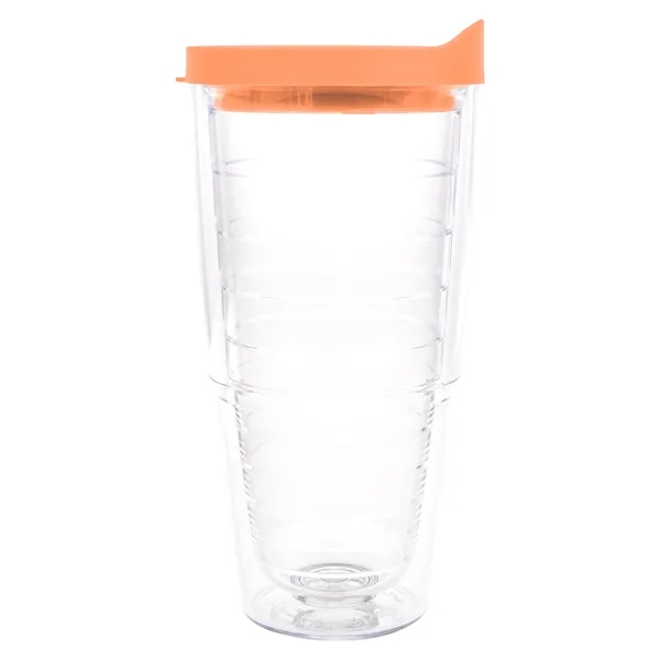 Clear Tumbler/Citrus Sunrise Lid color option for Tervis® Classic Tumbler   24 Oz.