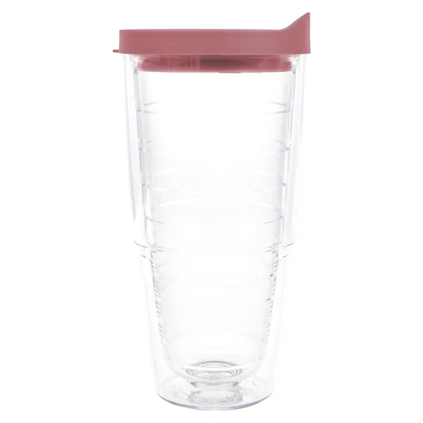 Clear Tumbler/Elderberry Wild Lid color option for Tervis® Classic Tumbler   24 Oz.